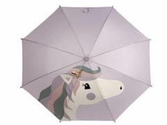 Kraftika 1ks fialová křídová jednorožec dětský deštník jednorožec