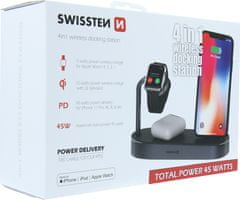 SWISSTEN wireless nabíječka 4in1 mfi