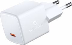 SWISSTEN mini síťový adaptér gan usb-c 33w power delivery