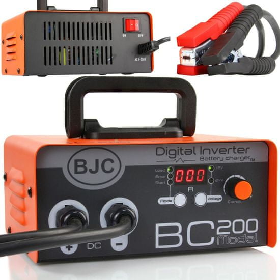 BJC Digitální invertorová nabíječka baterií 12/24V BC-200 M82496
