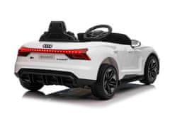 Moje Auto Audi Rs E-Tron Gt Na Baterie Bílá + Dálkové Ovládání + Na