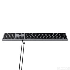 Satechi Slim W3 USB-C podsvícená klávesnice pro Mac Vesmírně šedá