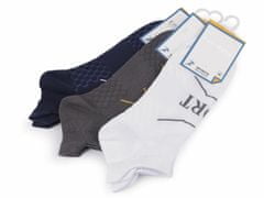 Kraftika 3pár (vel. 39-42) mix pánské bavlněné ponožky kotníkové emi