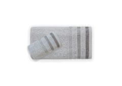 FARO Textil Bavlněný ručník Sagitta 50x90 cm stříbrný