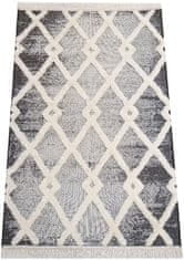 4sleep Kusový koberec DELI 02 šedý Šedá DELI 30/30/120 160x230 Do 0,9cm Geometrické tvary