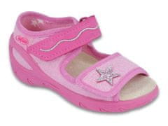 Befado dívčí sandálky SUNNY 433P032 růžová hvězda, velikost 22