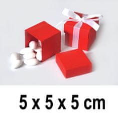 Torex Dárková krabička CUBE 5 x 5 x 5 cm - červená (10 ks/bal)