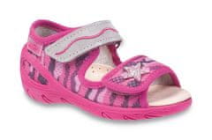 Befado dívčí sandálky SUNNY 433X022 růžový maskáč, hvězda, velikost 26