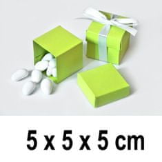 Torex Dárková krabička CUBE 5 x 5 x 5 cm - zelená (10 ks/bal)