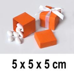 Torex Dárková krabička CUBE 5 x 5 x 5 cm - oranžová (10 ks/bal)