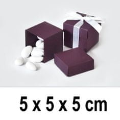 Torex Dárková krabička CUBE 5 x 5 x 5 cm - fialová (10 ks/bal)