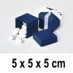 Torex Dárková krabička CUBE 5 x 5 x 5 cm - tmavě modrá (10 ks/bal)