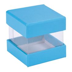 Torex Dárková krabička s víčkem, 4x4x4 cm - tyrkysová (6 ks/bal)
