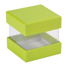 Torex Dárková krabička s víčkem, 4x4x4 cm - zelená (6 ks/bal)