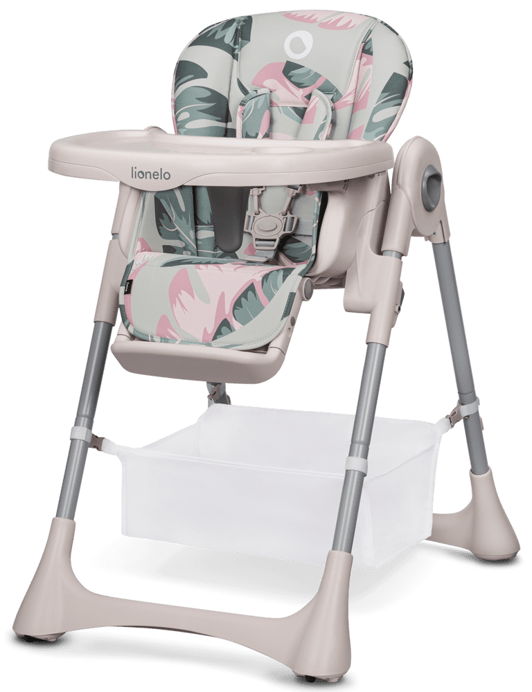 Levně Lionelo jídelní židlička ZANNA PINK BUBBLEGUM