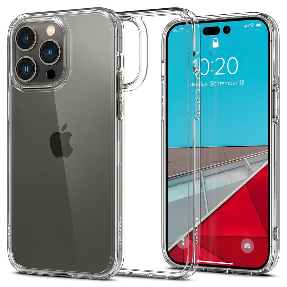 Levně Spigen Ultra Hybrid, crystal clear – iPhone 14 Pro Max, ACS04816