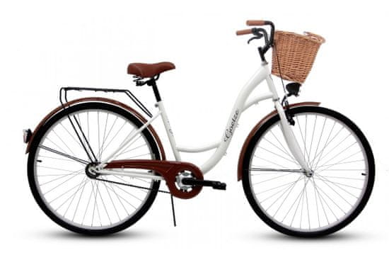 Goetze Eco dámské jízdní kolo, kola 28”, výška 160-185 cm, 1-rychlostní, Bílá