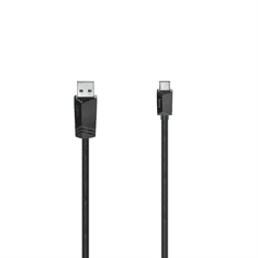 Hama USB-C 3.2 Gen1 kabel typ A-C 1,5 m, černý