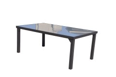 Dimenza zahradní jídelní stůl VADUZ s hliníkovou konstrukcí Typ desky: Mléčné sklo