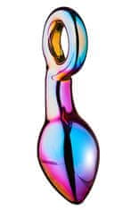 Dreamtoys Glamour Glass Chunky Ring Plug (13 cm), skleněný anální kolík