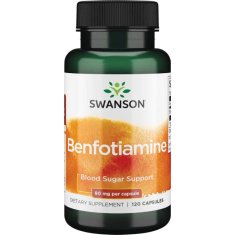 Swanson Benfotiamin, 80 mg, 120 kapslí