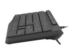 Natec klávesnice Nautilus 2/Drátová USB/CZ/SK layout/Černá
