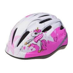 Etape Rebel dětská cyklistická helma bílá-růžová Velikost oblečení: S-M