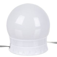 Izoxis 18910 LED světla na zrcadlo k toaletnímu stolku 10 ks, plast 15926