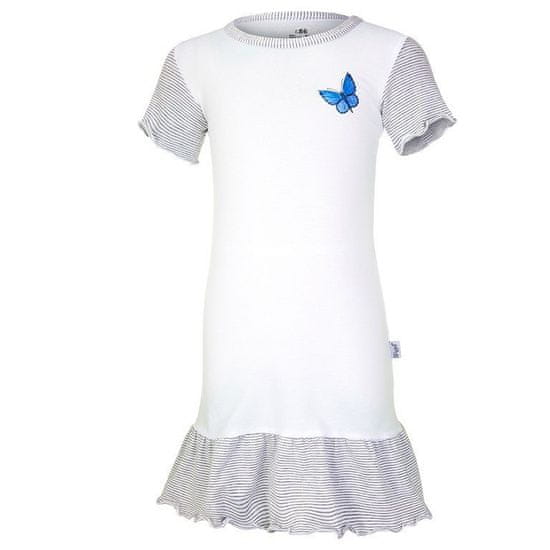 Little Angel Noční košile tenká DEBRA Outlast bílá/motýl