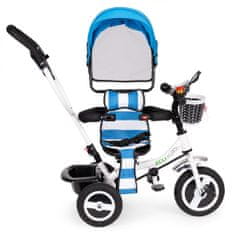 EcoToys Dětská tříkolka - kočárek Lucas modrá