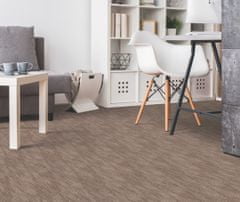Spoltex AKCE: 100x150 cm Metrážový koberec Leon 11344 Hnědý (Rozměr metrážního produktu Bez obšití)