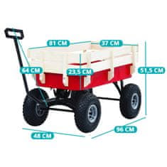 Timeless Tools Kovový zahradní vozík ve více typech-s nosností do 150 kg 