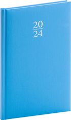 Diář 2024: Capys - modrý, týdenní, 15 × 21 cm
