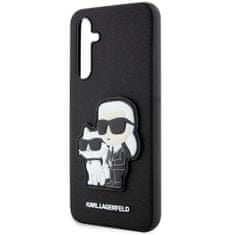 Karl Lagerfeld hard silikonové pouzdro Samsung Galaxy A34 5G Black Saffiano Karl & Choupette
