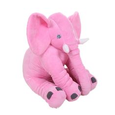 Daklos Velký plyšový slon - 40 cm - růžový