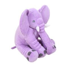 Daklos Velký gigantický plyšový slon - 60 cm - fialový