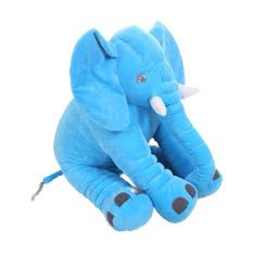 Daklos Velký plyšový slon - 40 cm - modrý