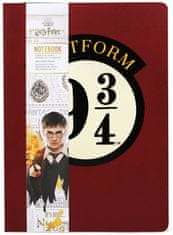 CurePink Blok A5 Harry Potter: Nástupiště 9 3/4 (15 x 21 cm)