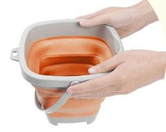 WOOPIE WOOPIE sada skládací kbelík s hráběmi, špachtle oranžová