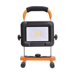 Solight Solight LED reflektor 20W, přenosný, nabíjecí, 1600lm, oranžovo-černý WM-20W-DE
