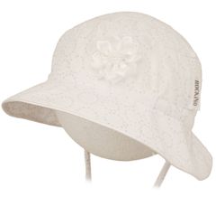 ROCKINO Dívčí letní klobouk vzor 3351 - bílý, velikost 54