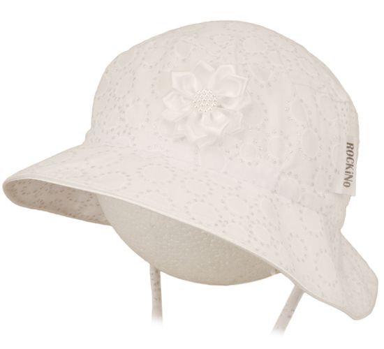 ROCKINO Dívčí letní klobouk vzor 3351 - bílý