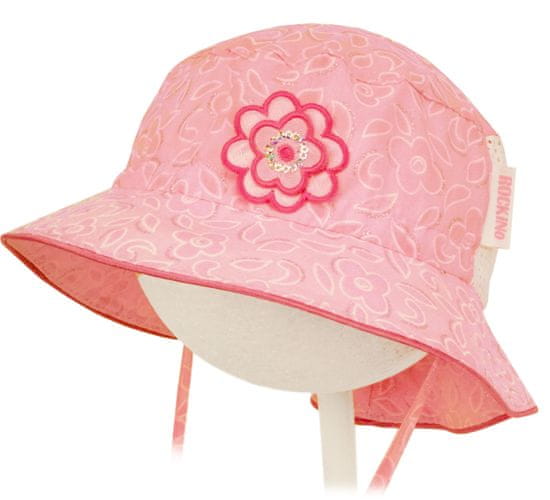 ROCKINO Dívčí letní klobouk vzor 3351 - růžový