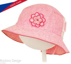 ROCKINO Dívčí letní klobouk vzor 3351 - růžový, velikost 48