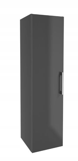 Deftrans ZEN koupelnový závěsný podstavec 125x32,5 cm lesklý grafitový