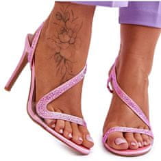 Elegantní sandály na podpatku velikost 41