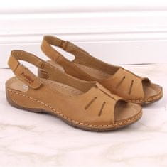 Helios Dámské pohodlné kožené sandály velikost 42