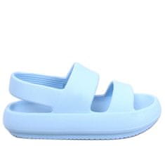 Modré gumové sandály velikost 37
