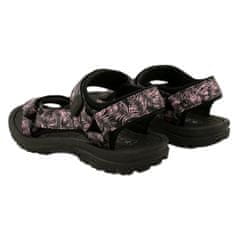 Dámské sportovní sandály na suchý zip černé velikost 38