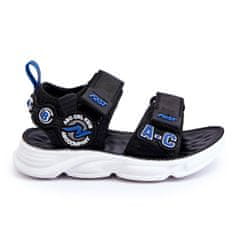 Dětské lehké sandály černé a modré velikost 32